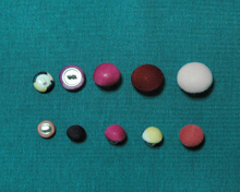 凸面釦 (包布釦)